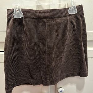 Janie and Jack Girls Brown Corduroy Adjustable Waist Skirt Size 10 NWT